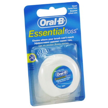 Світлина Зубна нитка Oral-B Essential Floss (м‘ята) 50 м